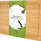 Extra Large Bamboo wood Cutting Board with organce Juice groove