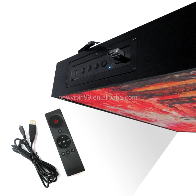 Custom Wall Picture Frame Bluetooth Speaker Multifunction Mural Speaker Wireless Flat Panel Speaker with Remote Control - ANKUX.COM