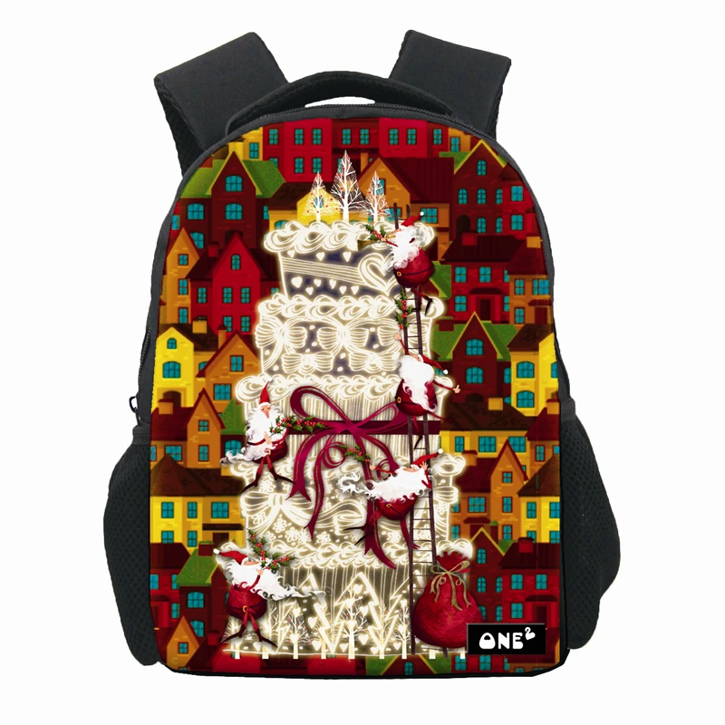 Christmas cake print book bags school large capacity lightweight shoulder strap adjustable new kids school bags, Customized
Christmas cake print book bags school large capacity lightweight shoulder strap adjustable new kids school bags, Customized