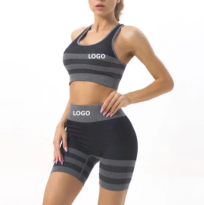 Tking 2021 Custom Logo Two Piece Womens Yoga Sets Seamless Nylon High Waist Fitness Sports Bra Scrunch Shorts Yoga Set
Tking 2021 Custom Logo Two Piece Womens Yoga Sets Seamless Nylon High Waist Fitness Sports Bra Scrunch Shorts Yoga Set