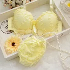 ladies underwear undergarment lingerie bra with Hearts Decoration Lingeries Women Set