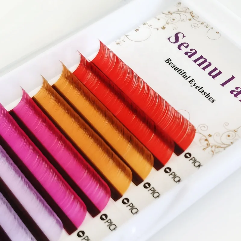 Individual Mink colored eyelash extension OEM Your Logo Lashes Extension, Mixed color
Individual Mink colored eyelash extension OEM Your Logo Lashes Extension, Mixed color