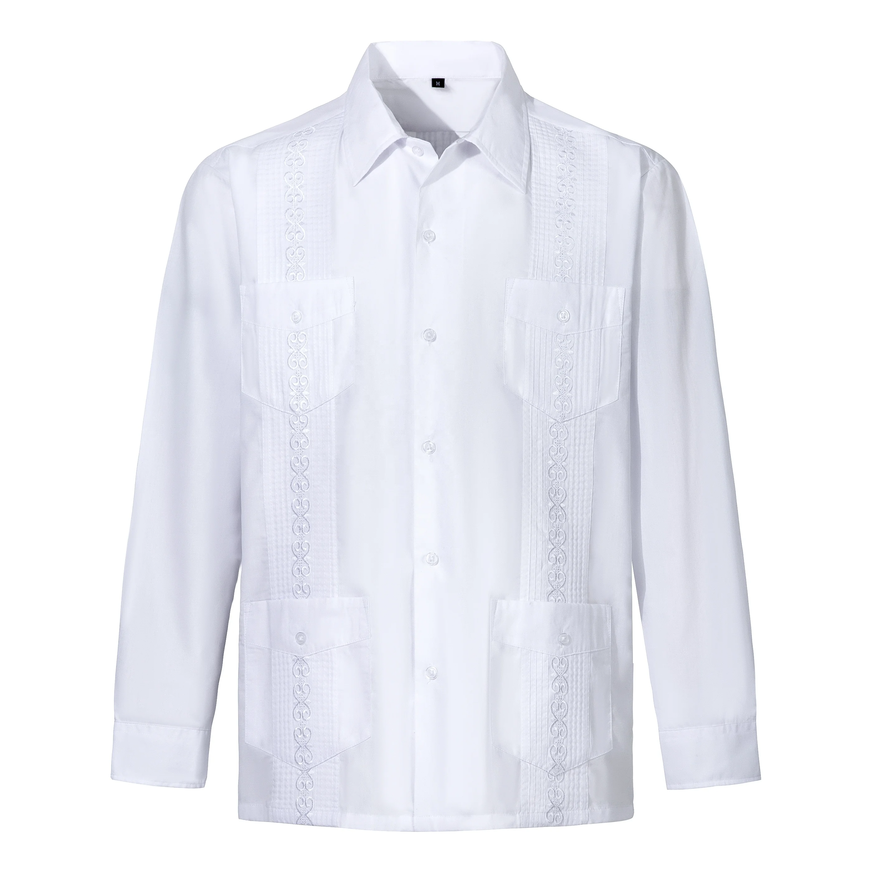 New Collection Men's Long Sleeve Casual Button Down Cotton Cuban Mexican Guayabera Shirts
New Collection Men's Long Sleeve Casual Button Down Cotton Cuban Mexican Guayabera Shirts