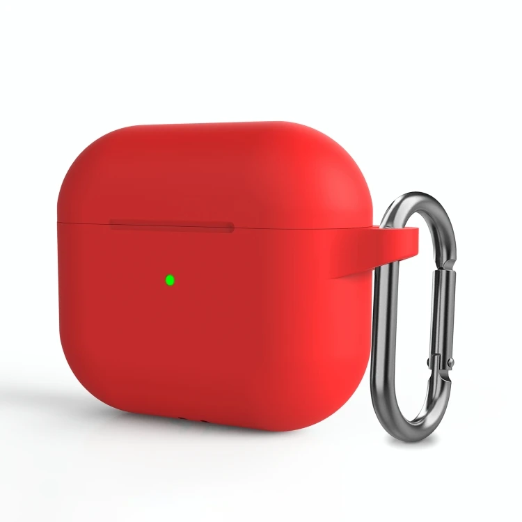 2022 Popular Silicone Thickening Wireless Earphone Protective Case with Hook For AirPods 3(Red)
2022 Popular Silicone Thickening Wireless Earphone Protective Case with Hook For AirPods 3(Red)