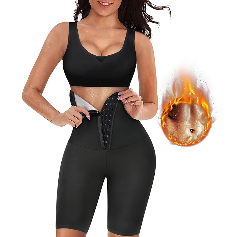 High waist sauna sweat fitness slimming butt shaper corset waist trainer legging, Black
High waist sauna sweat fitness slimming butt shaper corset waist trainer legging, Black
