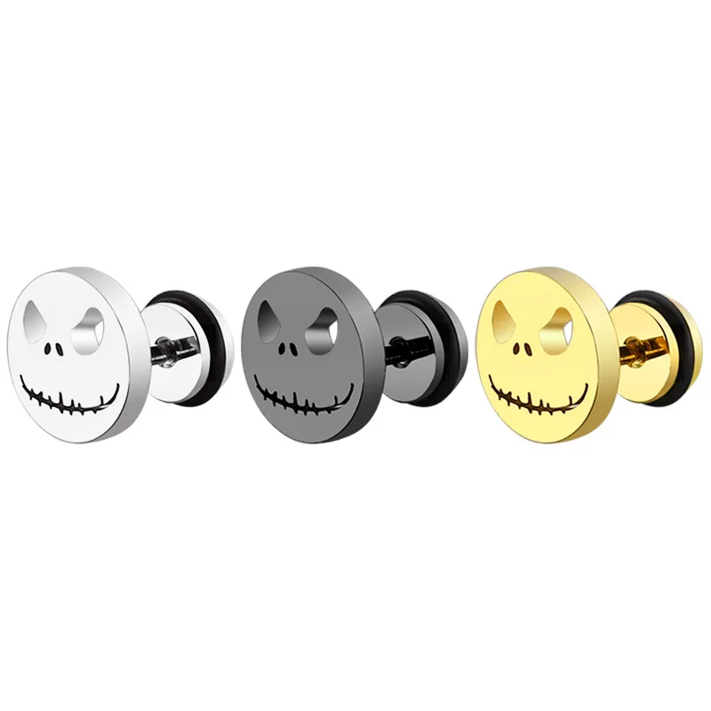 Creative Fashion Jewelry Stainless Steel Halloween Pumpkin Gold Silver Women Men Stud Earrings
Creative Fashion Jewelry Stainless Steel Halloween Pumpkin Gold Silver Women Men Stud Earrings
