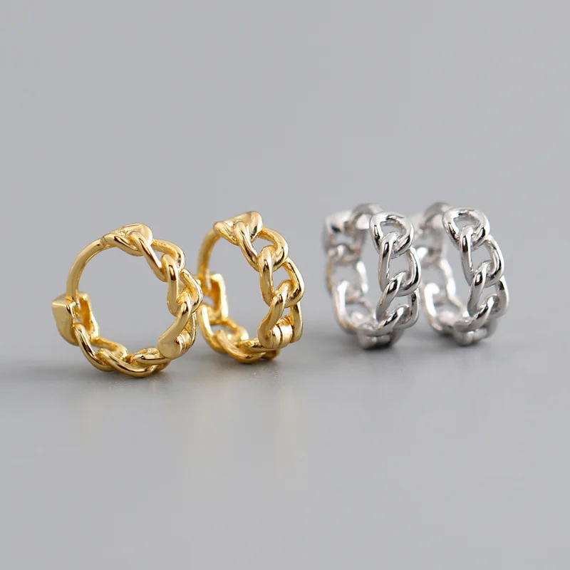 Fashion NEW Fashion Silver Jewelry Women 925 Sterling Silver Link Chain Earrings 18K Gold Luxury Hoop Earrings Set
Fashion NEW Fashion Silver Jewelry Women 925 Sterling Silver Link Chain Earrings 18K Gold Luxury Hoop Earrings Set