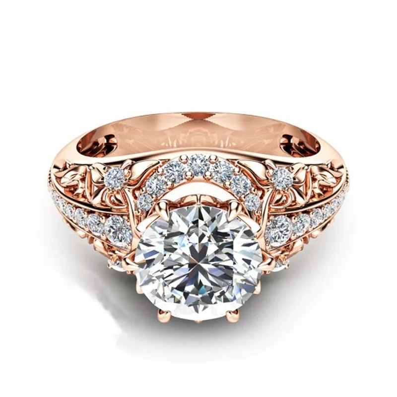 2021 Personality Fashion Jewelry Rose Gold Gemstone Dainty Microinlaid Diamond Ring For Women/
2021 Personality Fashion Jewelry Rose Gold Gemstone Dainty Microinlaid Diamond Ring For Women/