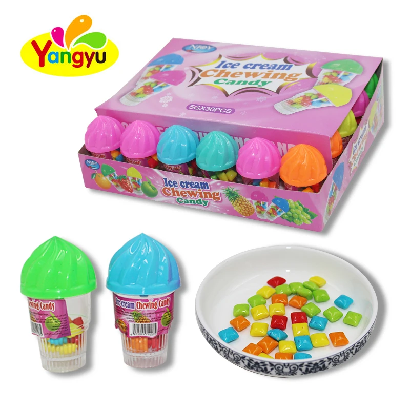 Ice cream Mini Fruit Chewing Gum Candy