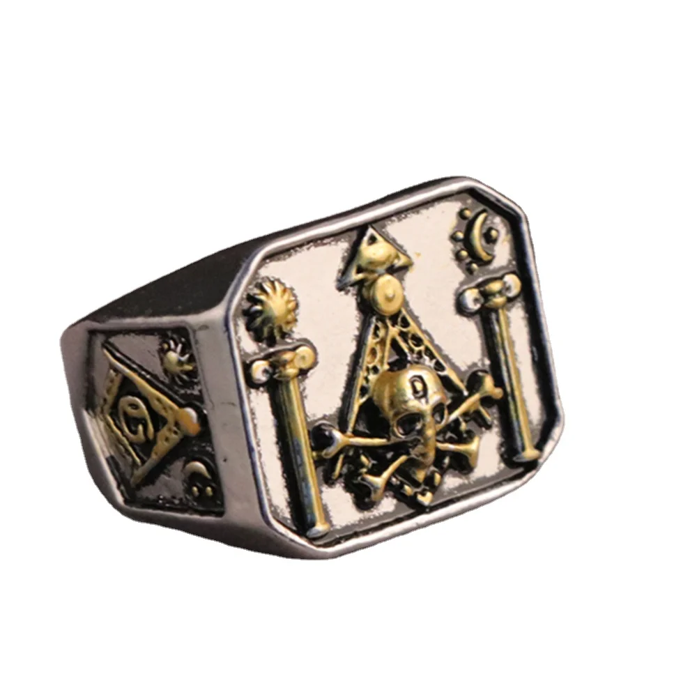 Vintage cheap mens Compass Masonic freemasonry skull rings Biker Rings for cool boy, Silver
Vintage cheap mens Compass Masonic freemasonry skull rings Biker Rings for cool boy, Silver