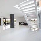Beam Decorative Indoor Indoor Modern Double Beam Side Plated Railing Staircase Decorative Indoor Straight Stair