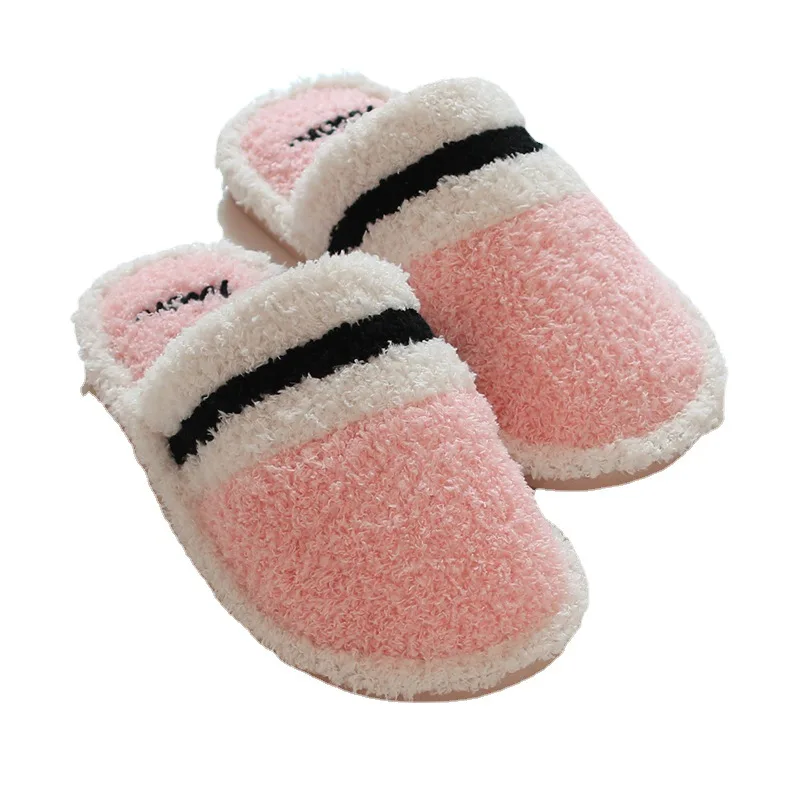Winter Plush Couple Indoor Non-Slip Soft Bottom Slippers Casual Logo For Women'S Slippers
Winter Plush Couple Indoor Non-Slip Soft Bottom Slippers Casual Logo For Women'S Slippers