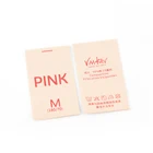Double Face Soft Weaving Border Clear Printing Logo Clothing Woven Size Care Label