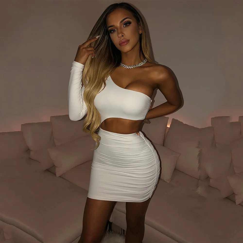 2021 Fashion Trend One Shoulder Waist Cut Women Bodycon Mini Dress Club Dresses For Ladies -PT, White,red,black
2021 Fashion Trend One Shoulder Waist Cut Women Bodycon Mini Dress Club Dresses For Ladies -PT, White,red,black