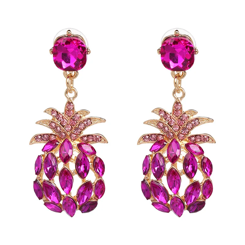 Wholesale Fruit And Pineapple Earrings Dangle Diamond Earring European And American Earrings Jewelry
Wholesale Fruit And Pineapple Earrings Dangle Diamond Earring European And American Earrings Jewelry