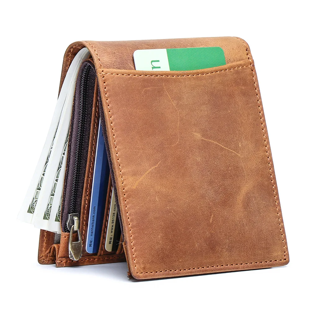 2021 Luxury GPS Minimalist Brown Wallets Purse Genuine Leather Crazy Horse Best Sellers Men's Wallet
2021 Luxury GPS Minimalist Brown Wallets Purse Genuine Leather Crazy Horse Best Sellers Men's Wallet