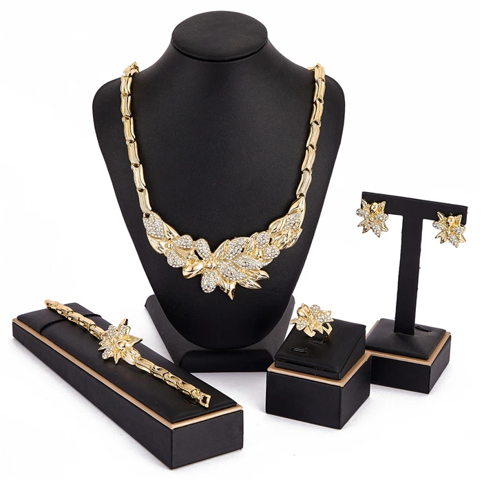 2021 June Africa LuxuyJewelry Sets Lovely and Hot Design Necklace Earrings Bangle Ring Four piece Set, Picture shows
2021 June Africa LuxuyJewelry Sets Lovely and Hot Design Necklace Earrings Bangle Ring Four piece Set, Picture shows