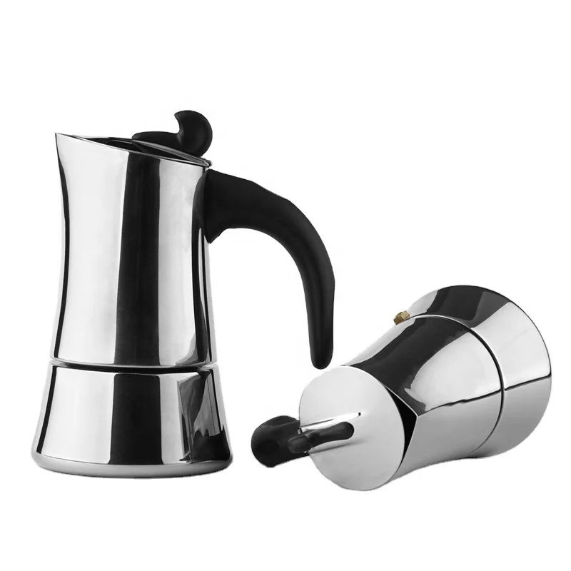 Amazon Hot Selling 6cups 8OZ Wholesale Moka Pot Stainless Steel Pressure Moka Pot Coffee Maker
Amazon Hot Selling 6cups 8OZ Wholesale Moka Pot Stainless Steel Pressure Moka Pot Coffee Maker