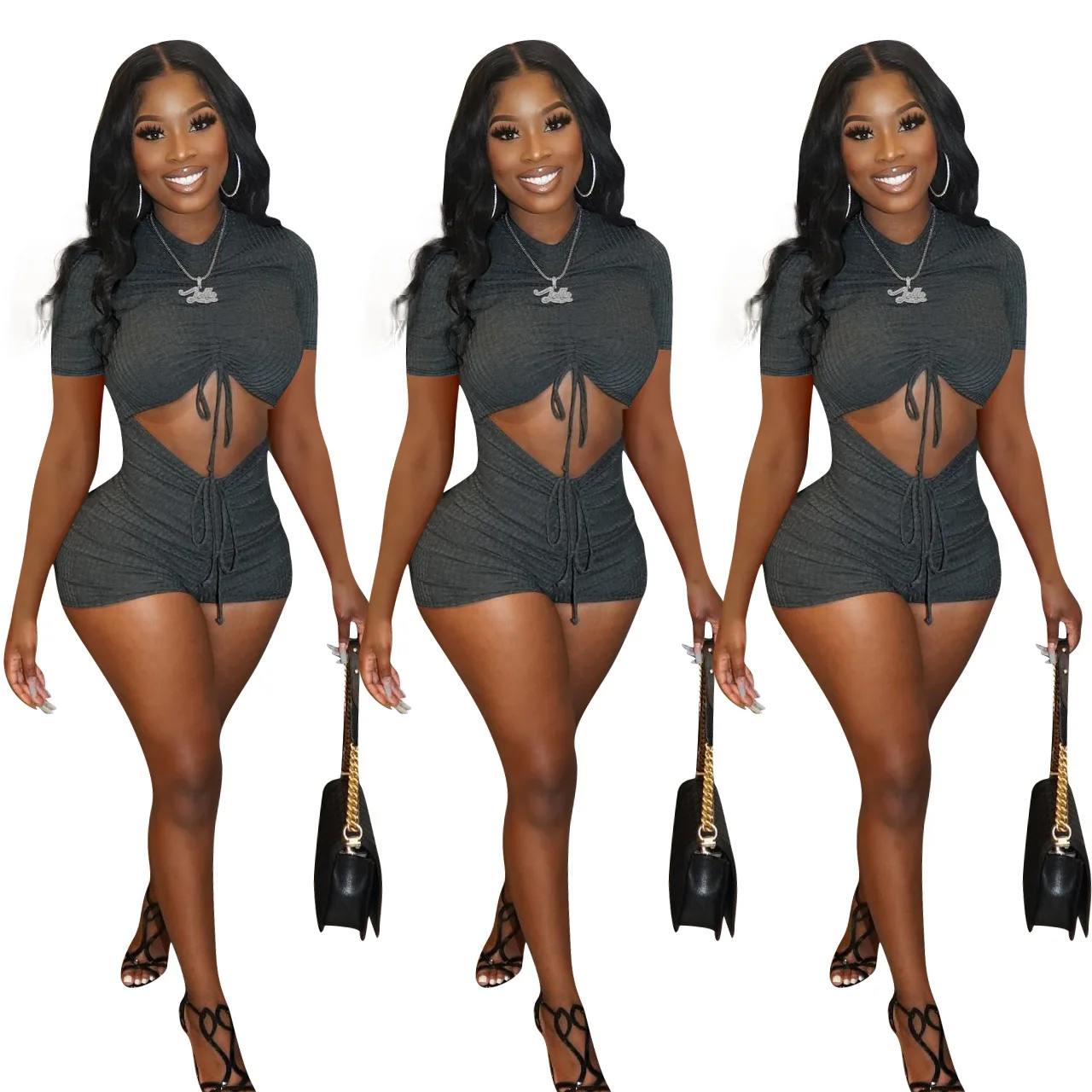 New Solid Color Hollow Out Pleated Short Sleeve Mini Elastic Short Jumpsuits Night Club Party Short Rompers for Women
New Solid Color Hollow Out Pleated Short Sleeve Mini Elastic Short Jumpsuits Night Club Party Short Rompers for Women
