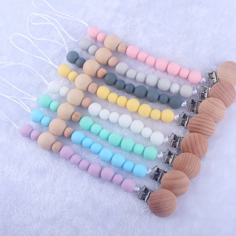 Baby Pacifier silicone beads clips infants dummy clips toddler pacifier holder clips 8 colors M105
Baby Pacifier silicone beads clips infants dummy clips toddler pacifier holder clips 8 colors M105
