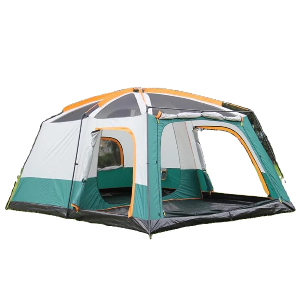 Large Luxury Family Tent 8-12 Persons Tent Camping Tent For Outdoor, Green,chocolate 
Large Luxury Family Tent 8-12 Persons Tent Camping Tent For Outdoor, Green,chocolate