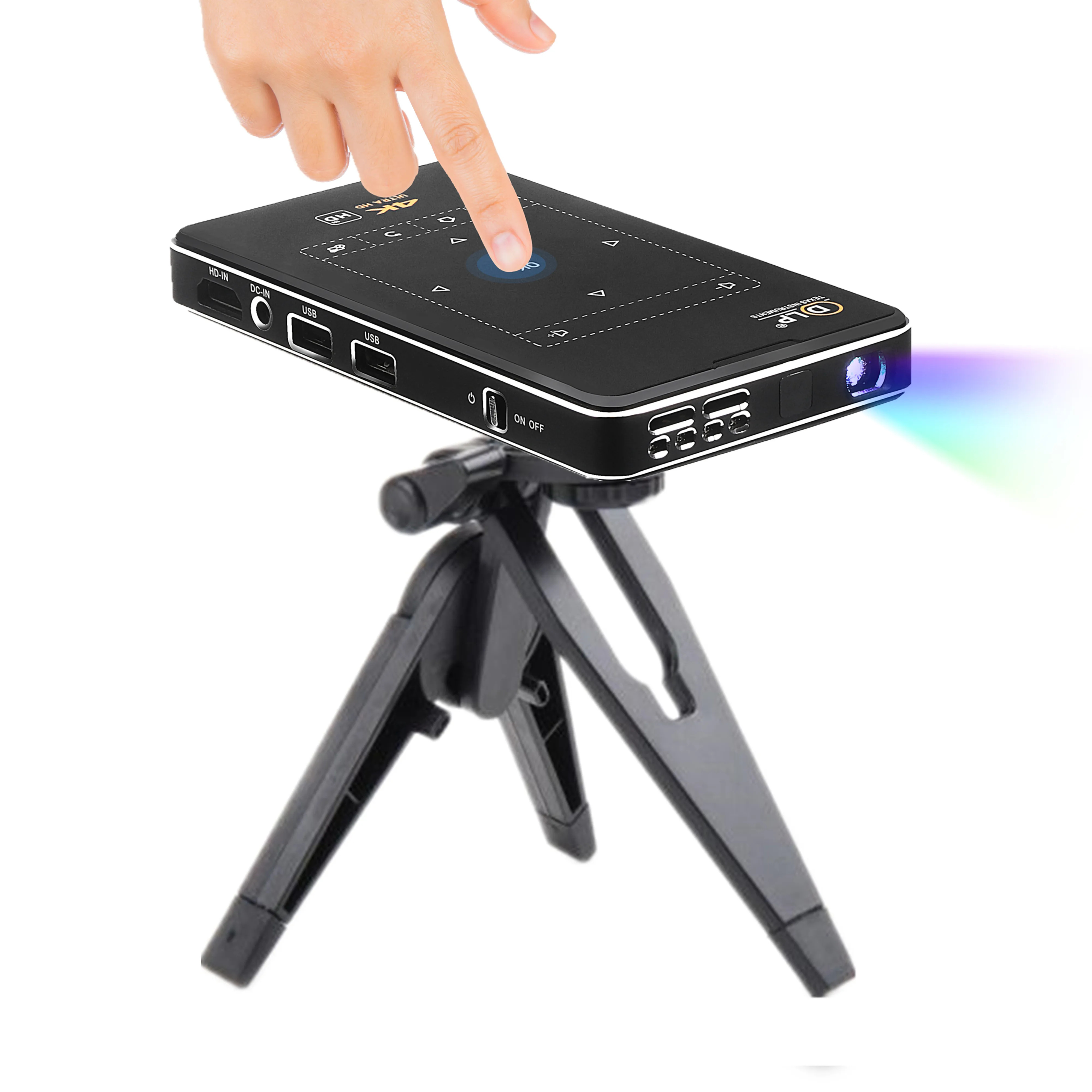 Newest DLP 3D Home Theater Android 9.0 Wifi BT Quad Core Pocket 4K Projector for Meeting Education Outdoor
Newest DLP 3D Home Theater Android 9.0 Wifi BT Quad Core Pocket 4K Projector for Meeting Education Outdoor
