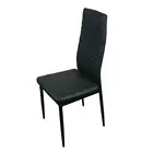 Dining Chairs Modern Black Dine Room Seats Contemporary Metal Furniture