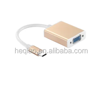 ABS rubber shell USB 3.1 Type-C male to VGA female converter - ANKUX.COM