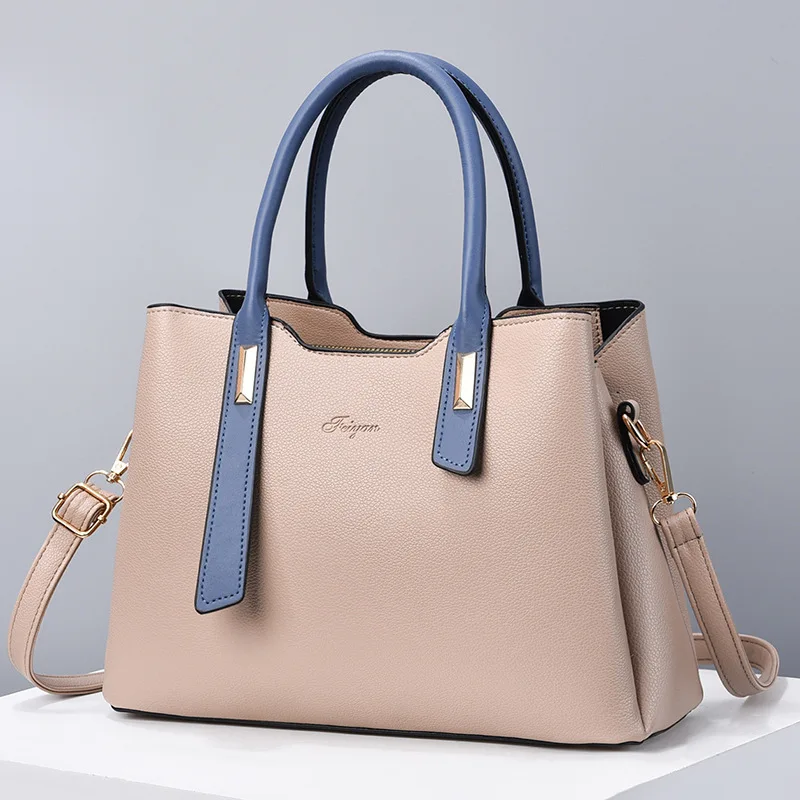 Bolsos Para Mujeres 2023 Pu Leather Ladies Large Capacity Handbag Color Matching Shoulder Bags Women Handbags Ladies Tote
Bolsos Para Mujeres 2023 Pu Leather Ladies Large Capacity Handbag Color Matching Shoulder Bags Women Handbags Ladies Tote