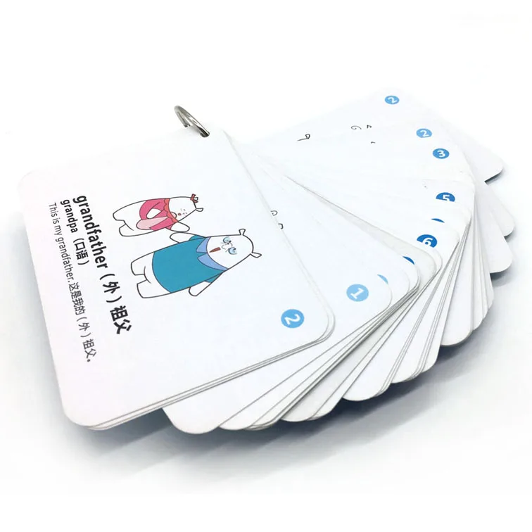 Child-friendly memory learning card custom paper learning card education card printing
Child-friendly memory learning card custom paper learning card education card printing
