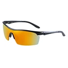 Design your own one piece aluminium polarized sports sunglasses men