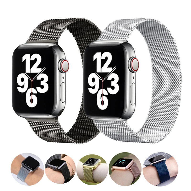 Stainless Steel Magnetic Mesh Milanese Loop Watch Band For Apple Watch Strap 42mm 38mm 44mm 40mm, 19colors to you choose
Stainless Steel Magnetic Mesh Milanese Loop Watch Band For Apple Watch Strap 42mm 38mm 44mm 40mm, 19colors to you choose