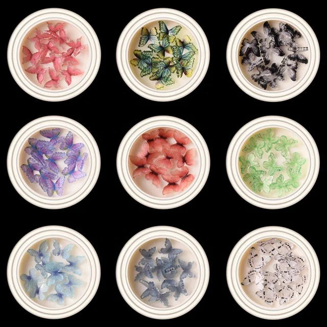 Paso Sico Colorful 19 Colors 3D Resin Butterfly Nail Set DIY 10pcs/box Nail Art Supplies for Manicure Decoration
Paso Sico Colorful 19 Colors 3D Resin Butterfly Nail Set DIY 10pcs/box Nail Art Supplies for Manicure Decoration