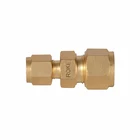 1/2" Brass Double Ferrules Inch Tube Fittings Reducing Unions 1/16 To 1 1/2"