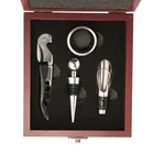 Corkscrew Stopper Corkscrew Set 2020 Wine Set Wine Corkscrew Wine Stopper Kit With Wood Box