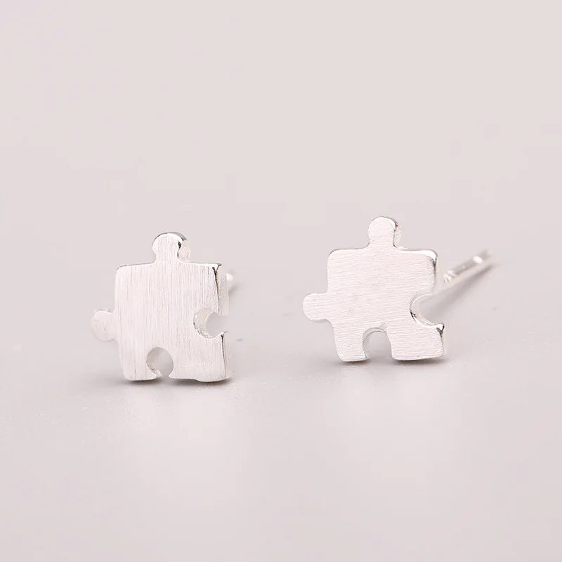 Best Selling S925 Sterling Silver Puzzle Stud Earrings Exquisite 925 Sterling Silver Puzzle Shape Earring For Girls
Best Selling S925 Sterling Silver Puzzle Stud Earrings Exquisite 925 Sterling Silver Puzzle Shape Earring For Girls