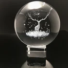 high quality k9 crystal optical glass spheres elk 3d laser crystal balls for crystal corporation