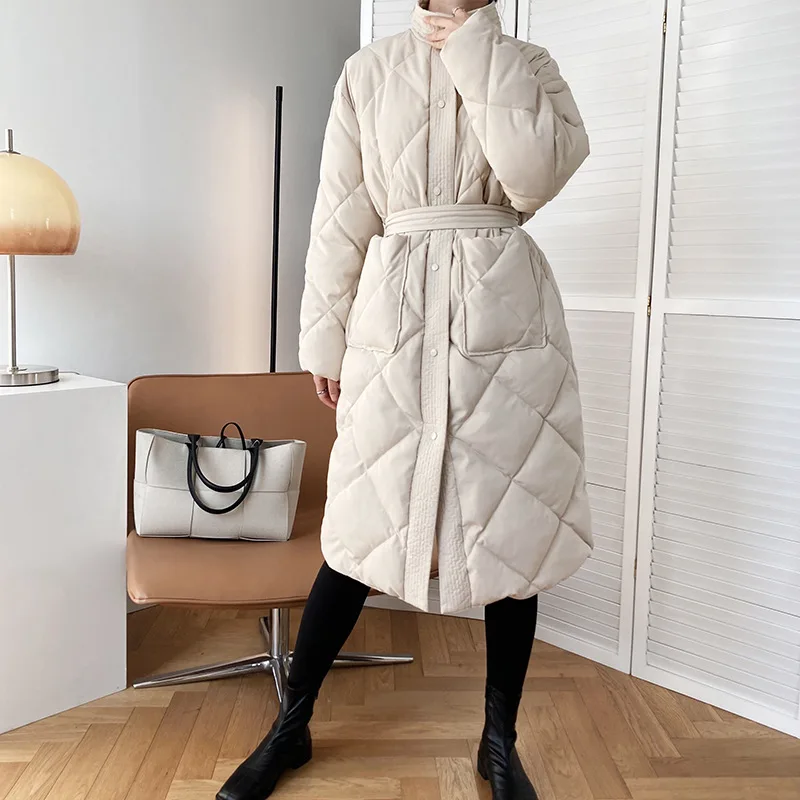 2021 Winter New Korean Style Long Cotton-padded Coat Women's Casual Stand-up Collar Argyle plaid Oversized Parka Chic Jackets
2021 Winter New Korean Style Long Cotton-padded Coat Women's Casual Stand-up Collar Argyle plaid Oversized Parka Chic Jackets