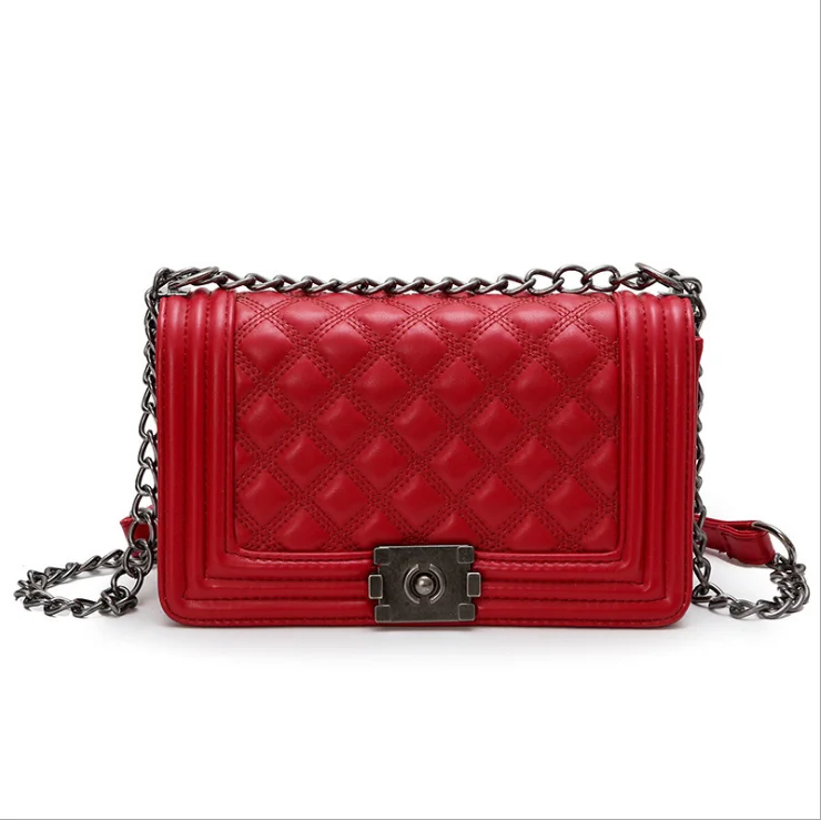 2020 new design high quality women's leather chain small crossbody sling bag for woman, Black
2020 new design high quality women's leather chain small crossbody sling bag for woman, Black