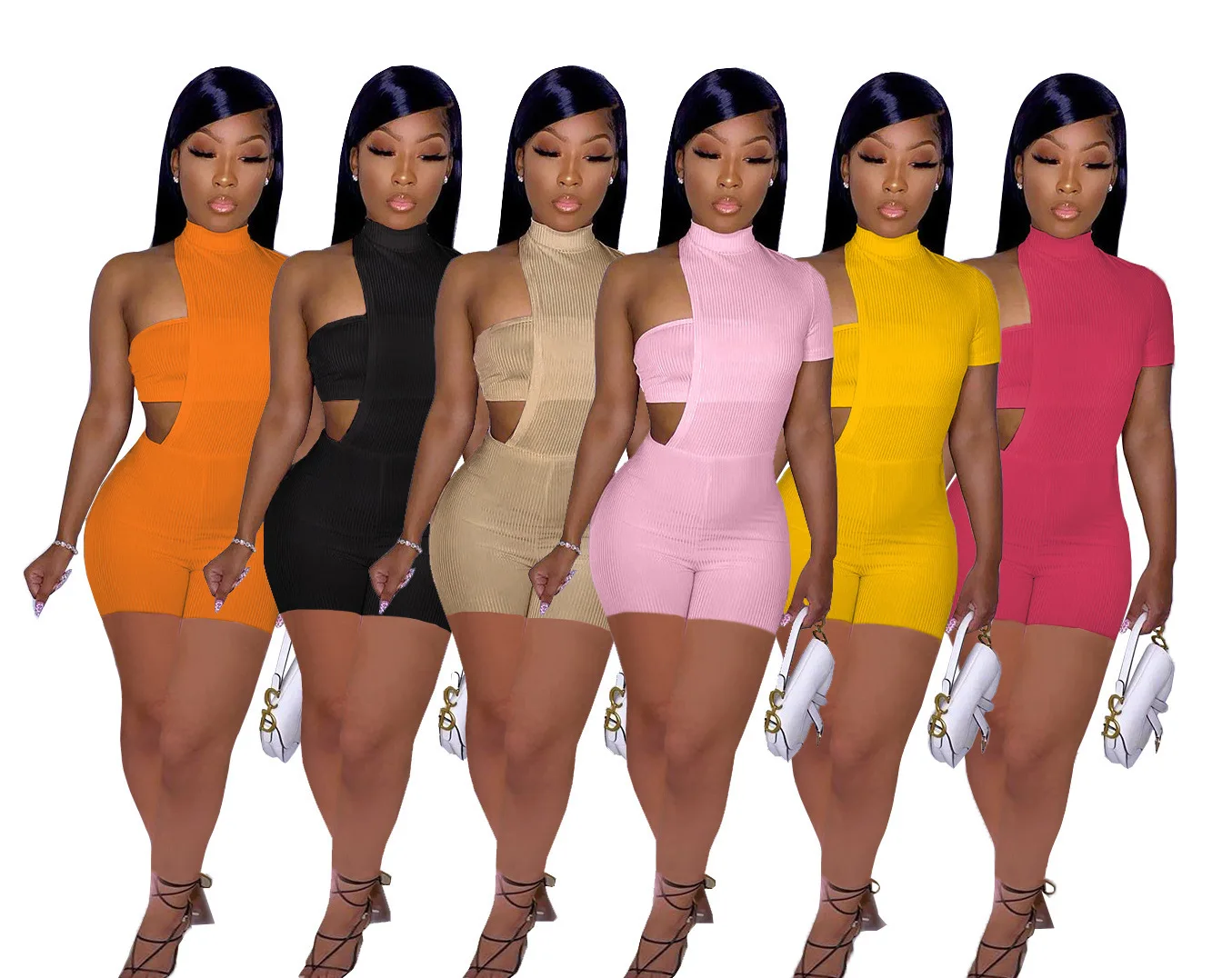 custom clothing vendor plus size sexy high waists short two pieces set half sleveless hollow out two piece pants set suits, 6 colors
custom clothing vendor plus size sexy high waists short two pieces set half sleveless hollow out two piece pants set suits, 6 colors