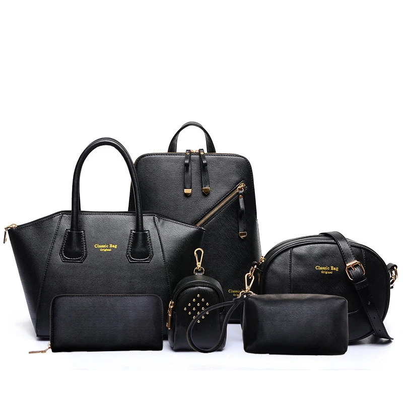 2021 Fashion Ladies bags hand bag set backpack for 6 pcs handbag sets woman bag, 6 colors or accept customized
2021 Fashion Ladies bags hand bag set backpack for 6 pcs handbag sets woman bag, 6 colors or accept customized