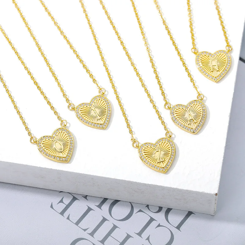 Wholesale Gold Plated Rhinestone Heart Shaped Alphabet Initial Charm Necklace Stainless Steel 26 Crystal Letters Necklace
Wholesale Gold Plated Rhinestone Heart Shaped Alphabet Initial Charm Necklace Stainless Steel 26 Crystal Letters Necklace