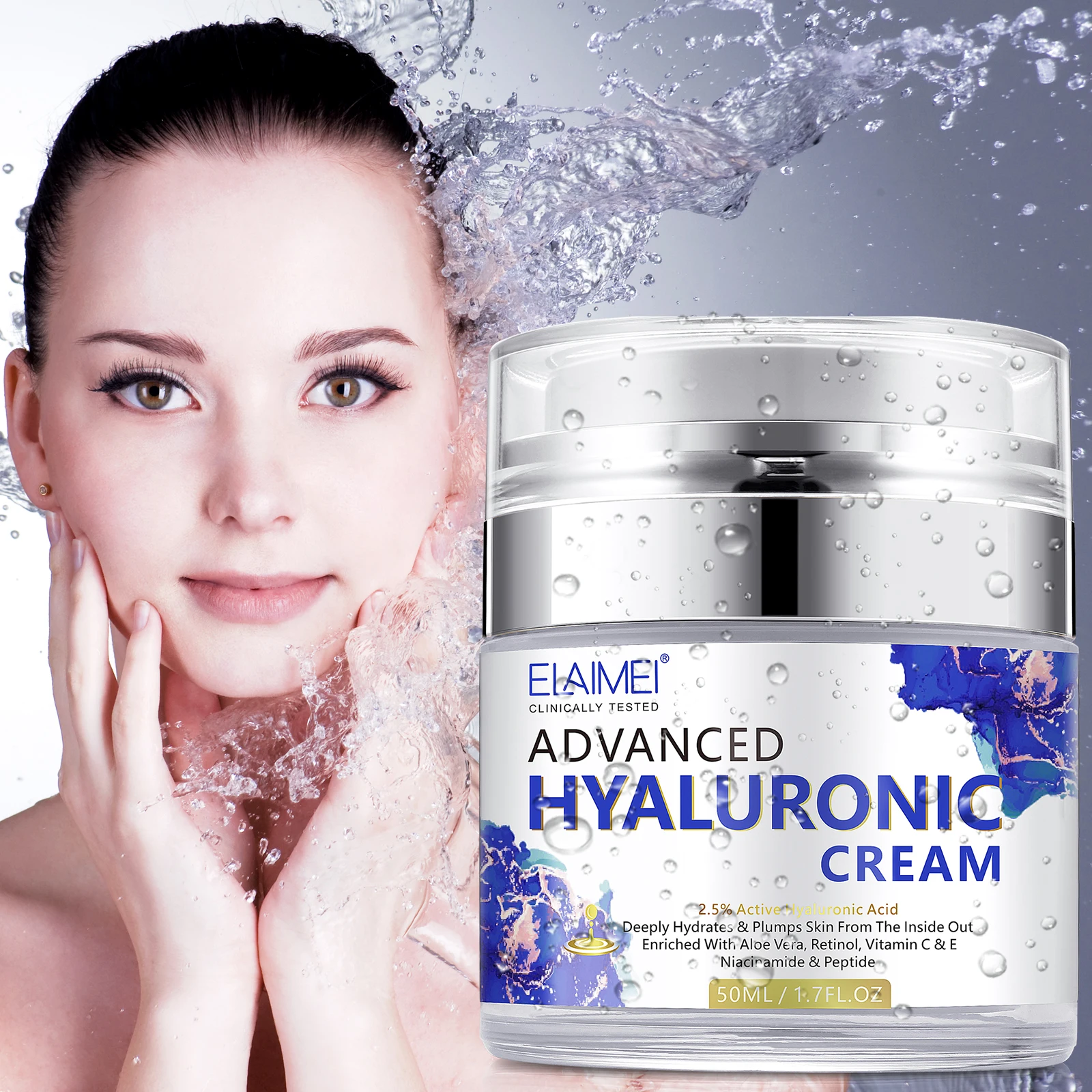 ELAIMEI face cream anti aging wrinkle skin whitening day night hyaluronic acid facial creamfacial moisturizing cream
ELAIMEI face cream anti aging wrinkle skin whitening day night hyaluronic acid facial creamfacial moisturizing cream