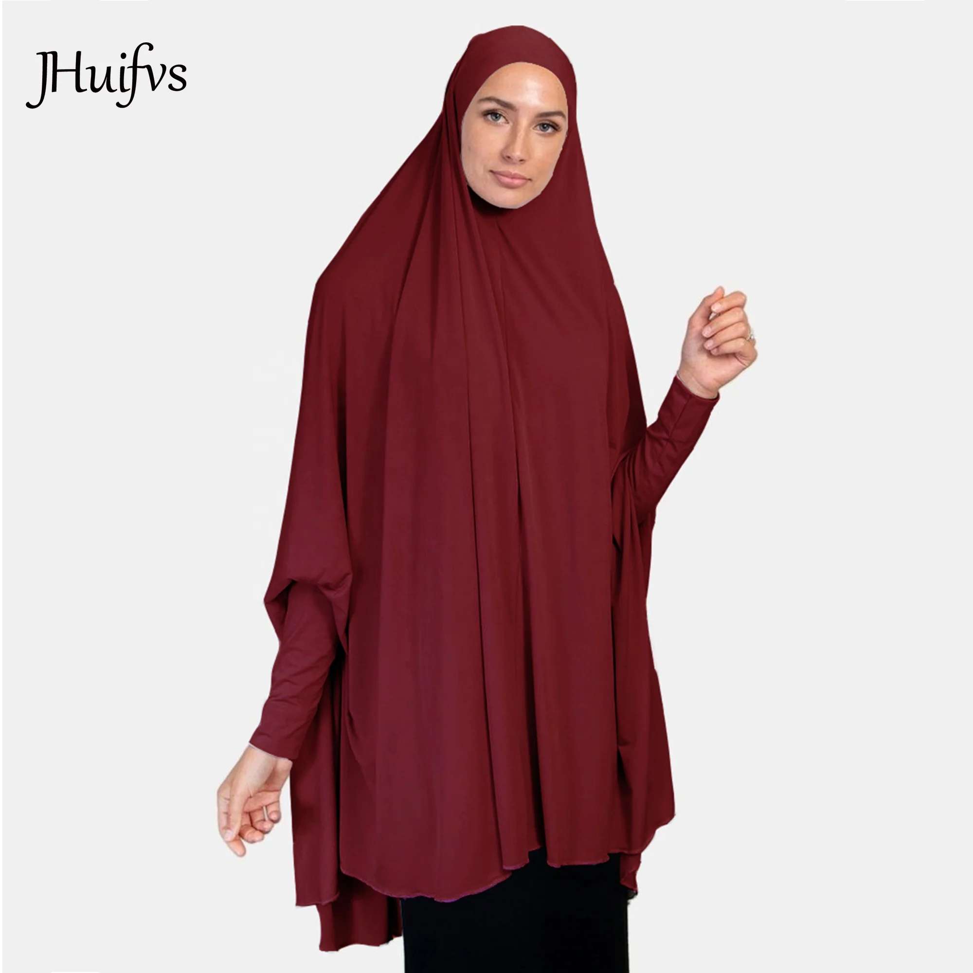 2019 High Quality Stretchy Womens Sleeved Jelbab Solid Color Khimar One Piece Jilbab, 9 colors
2019 High Quality Stretchy Womens Sleeved Jelbab Solid Color Khimar One Piece Jilbab, 9 colors