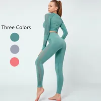 

Women Custom Printed Fitness Seamless Yoga Set Workout Sport Bra Gym Yoga Pants Leggings