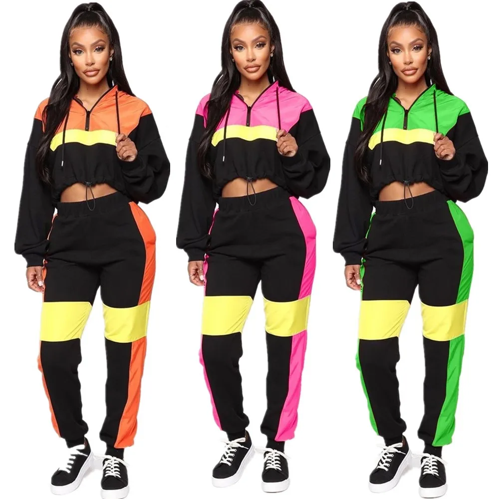 ANL1177 Clothing Vendor Patchwork Women 2 Piece Set Tracksuits Fashion Hoodies Two Piece Set Women Clothing
ANL1177 Clothing Vendor Patchwork Women 2 Piece Set Tracksuits Fashion Hoodies Two Piece Set Women Clothing
