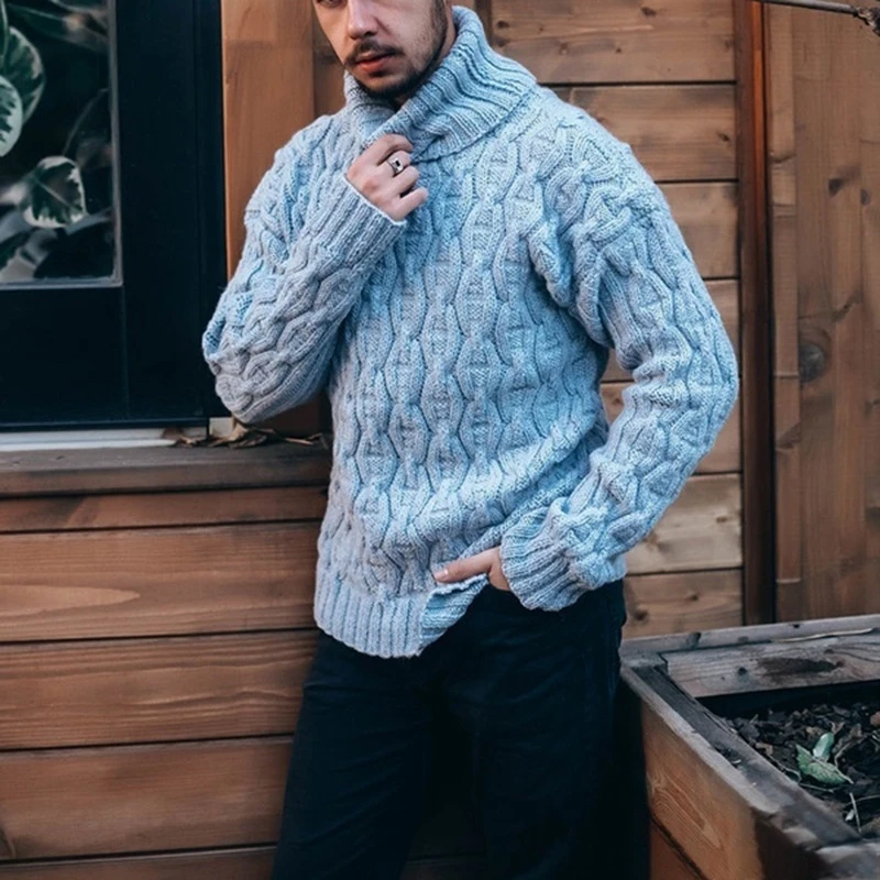 Wholesale Men's European American sweater Turtleneck Knitted Sweater Autumn Winter Plus Size Top Cardigan
Wholesale Men's European American sweater Turtleneck Knitted Sweater Autumn Winter Plus Size Top Cardigan