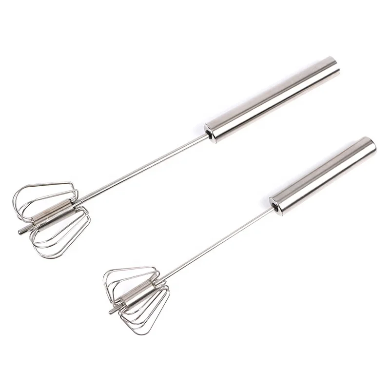 Home Kitchen Tools Semi-automatic Eggbeater Manual Self Turning Stainless Steel Whisk Hand Mixer Self Turning-1
Home Kitchen Tools Semi-automatic Eggbeater Manual Self Turning Stainless Steel Whisk Hand Mixer Self Turning-1
