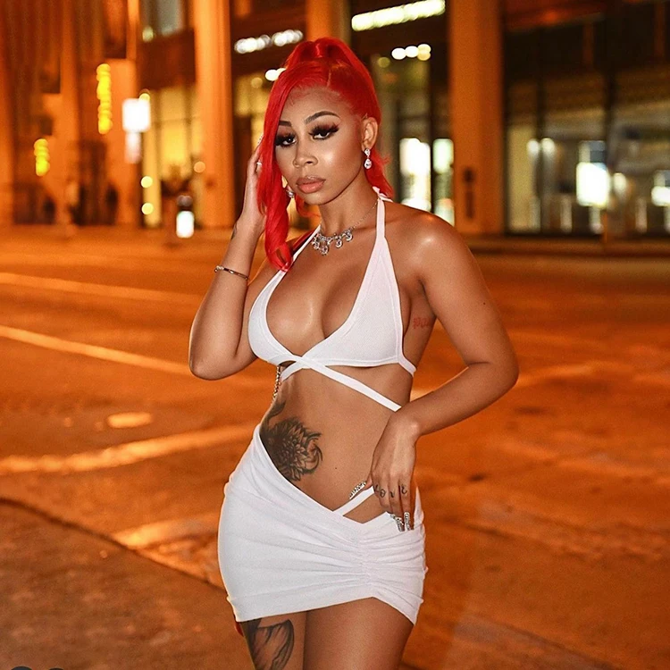 XS Clothing Two Piece Set Summer Night Wear Womens Seductive Tie-Wrap 2 Pieces Skirt Sets -PT, White,black,pink 
XS Clothing Two Piece Set Summer Night Wear Womens Seductive Tie-Wrap 2 Pieces Skirt Sets -PT, White,black,pink