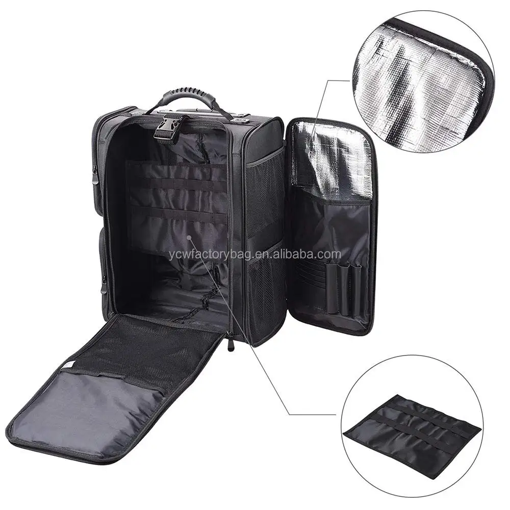 Customized Rolling Makeup Train Case Soft Sided Makeup Storage Rolling Cosmetic Organizer bag, Customized color
Customized Rolling Makeup Train Case Soft Sided Makeup Storage Rolling Cosmetic Organizer bag, Customized color